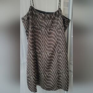 Banana Republic Brown & Cream Patterned Dress Size US 14